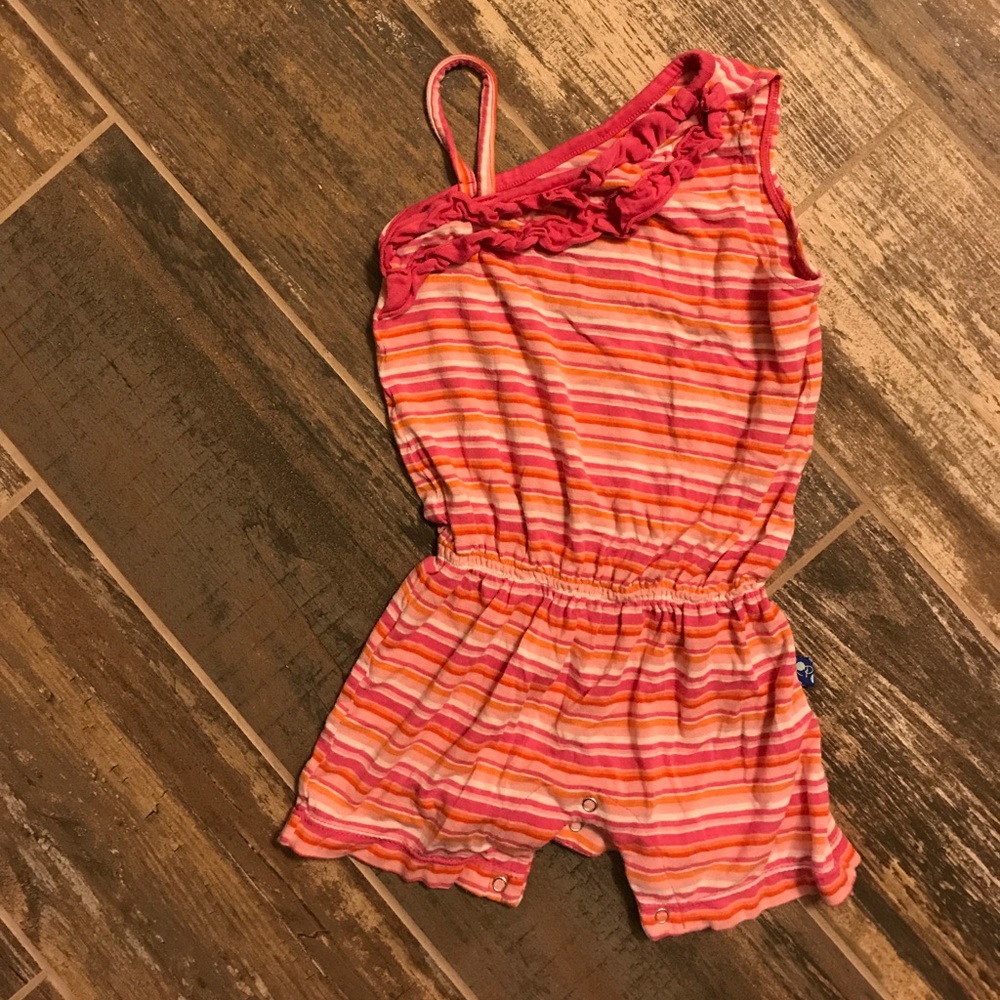 12-18 month ruffle shoulder romper