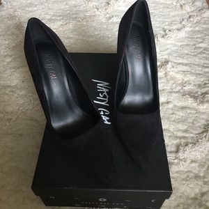 Nasty Gal Black Suede Pump