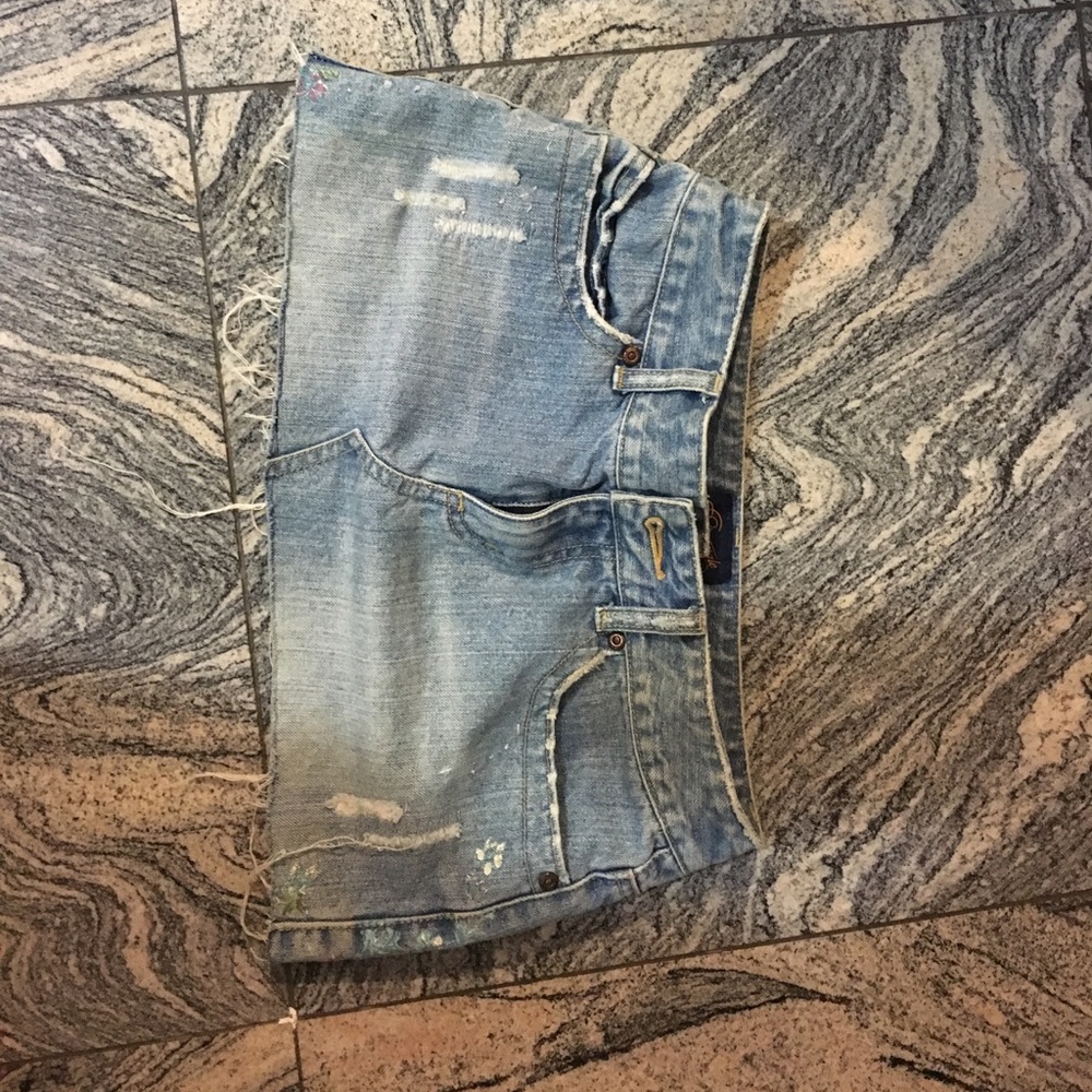 Aeropostale jeans mini skirt