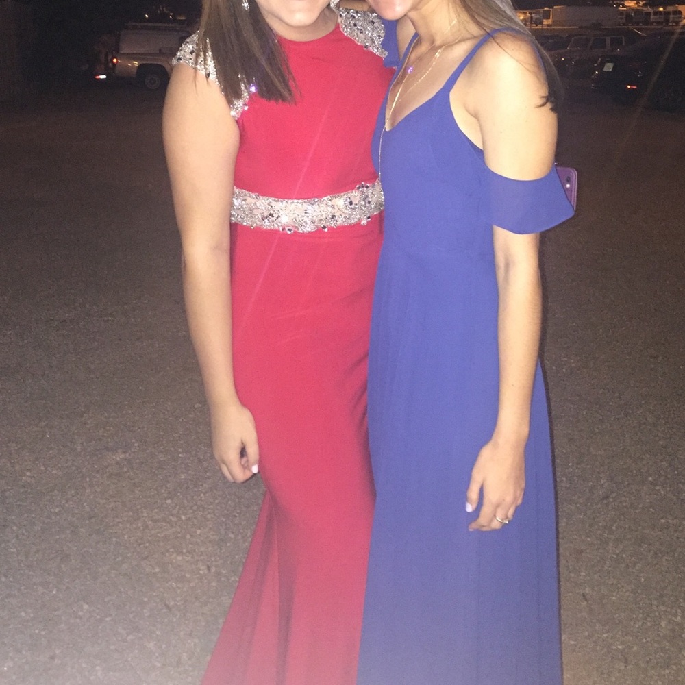 Royal blue formal dress