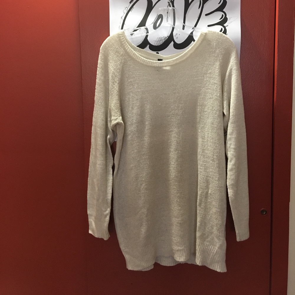 White Cream Sweater Dress