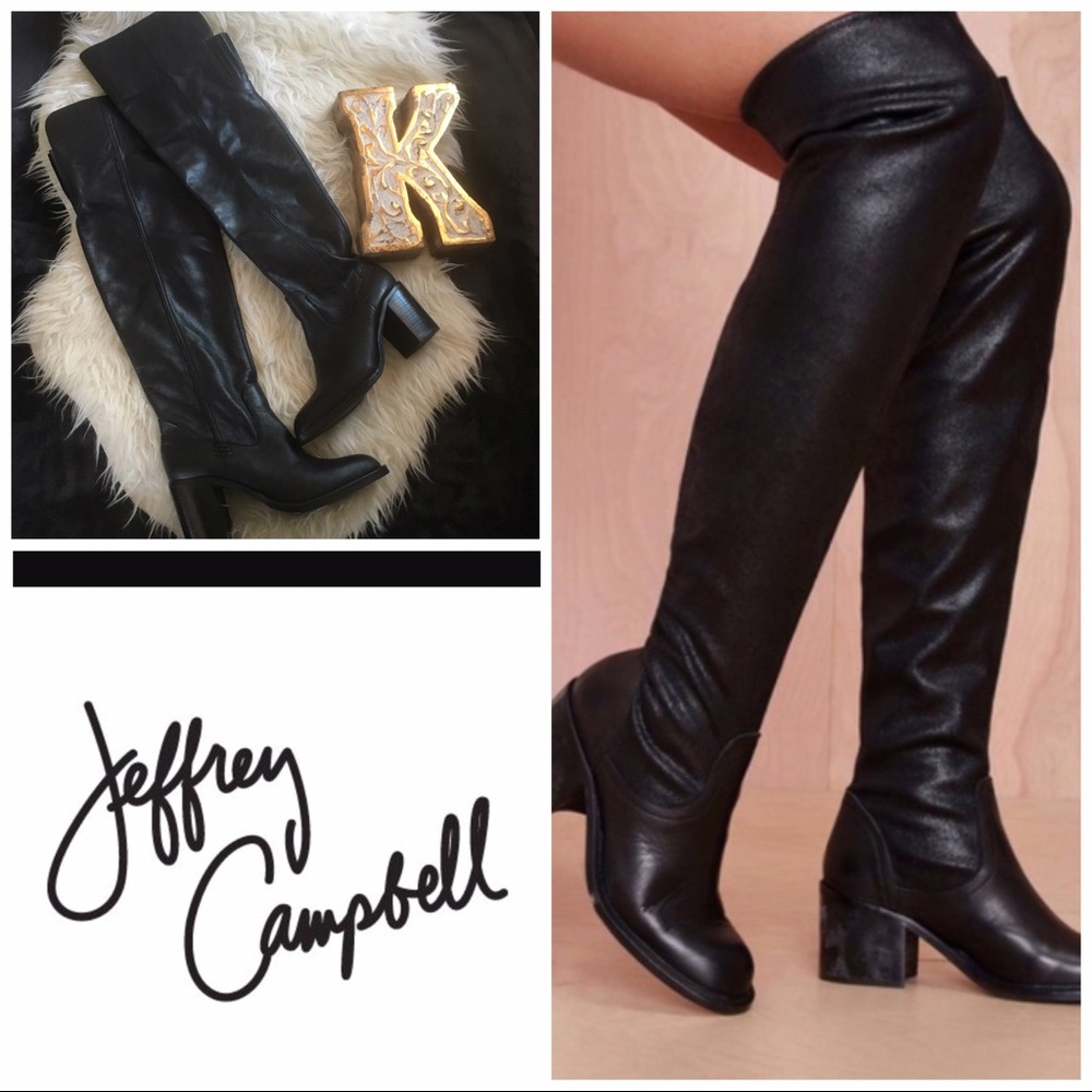 Jeffrey Campbell 'Raylan' over the knee black boot