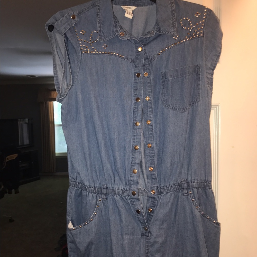 Forever 21 Jean Romper