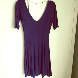 Navy Blue Cotton Dress