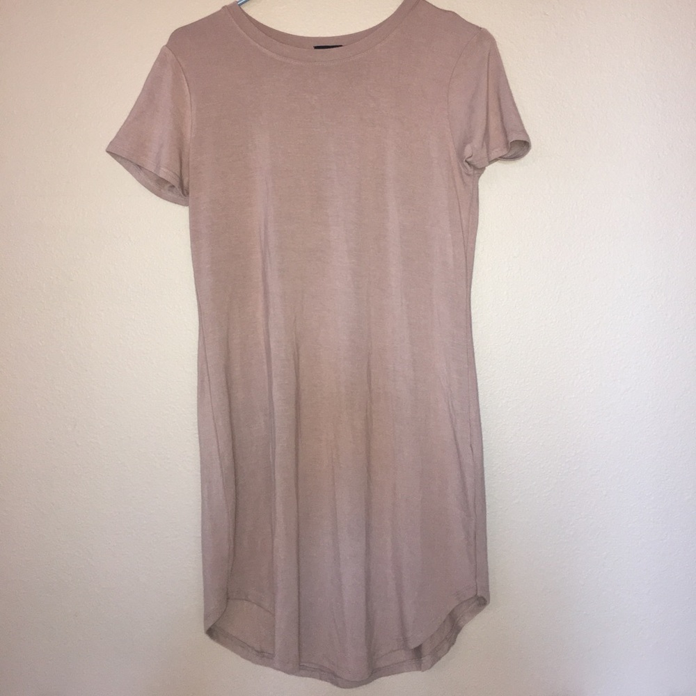 Taupe Shirt Dress