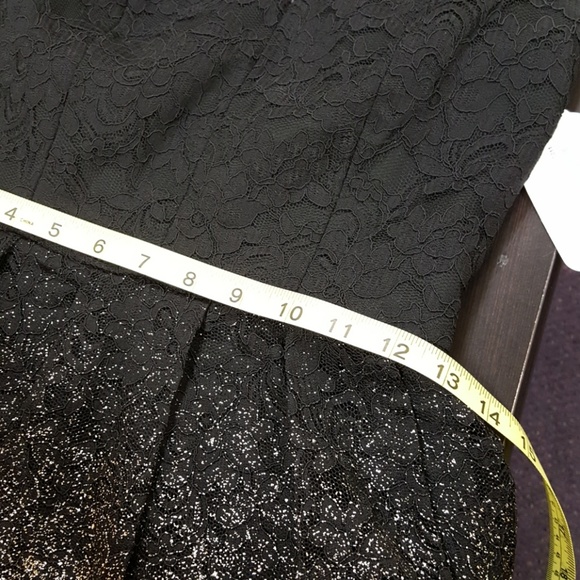 B smart strapless black ombre to gold foil dress L2 - Picture 5 of 7