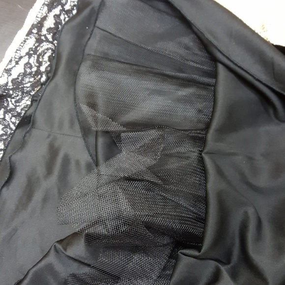 B smart strapless black ombre to gold foil dress L2 - Picture 7 of 7