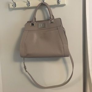 Taupe NINE WEST Structured Handbag