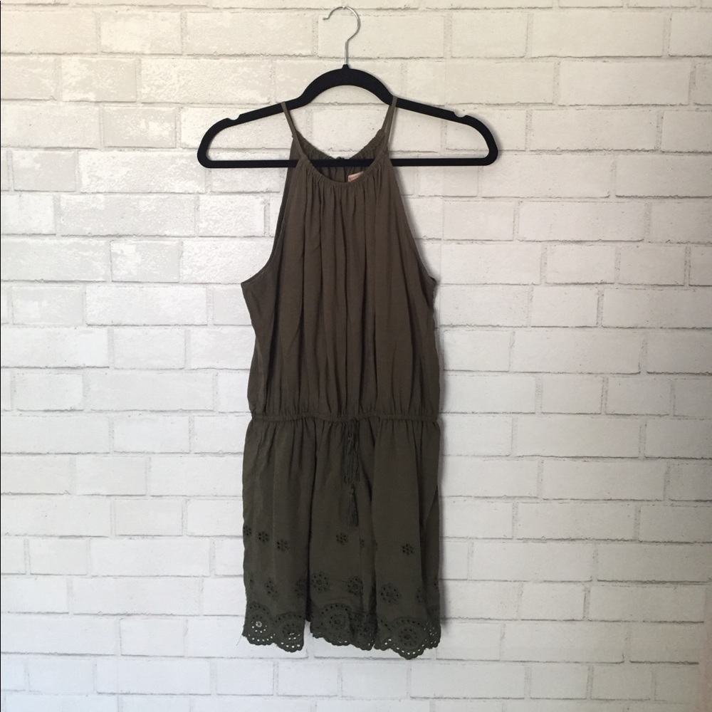 olive eyelet romper target brand