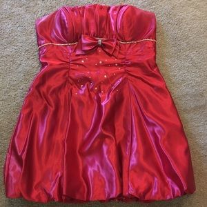 Strapless party dress