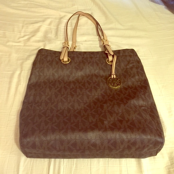Michael Kors brown, tan, and black bag. - Picture 2 of 2