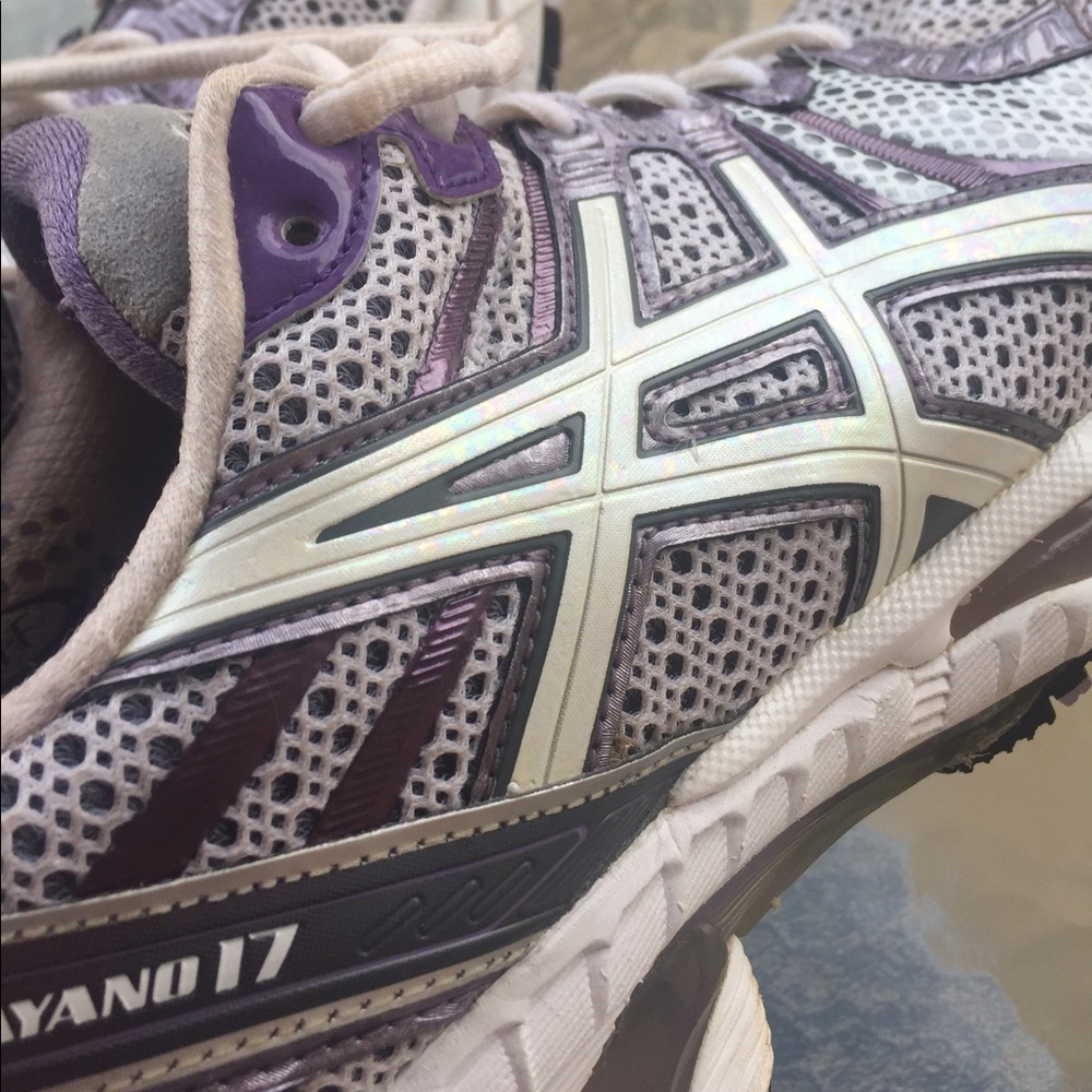 Asics Purple and Pearl Running shoes 10