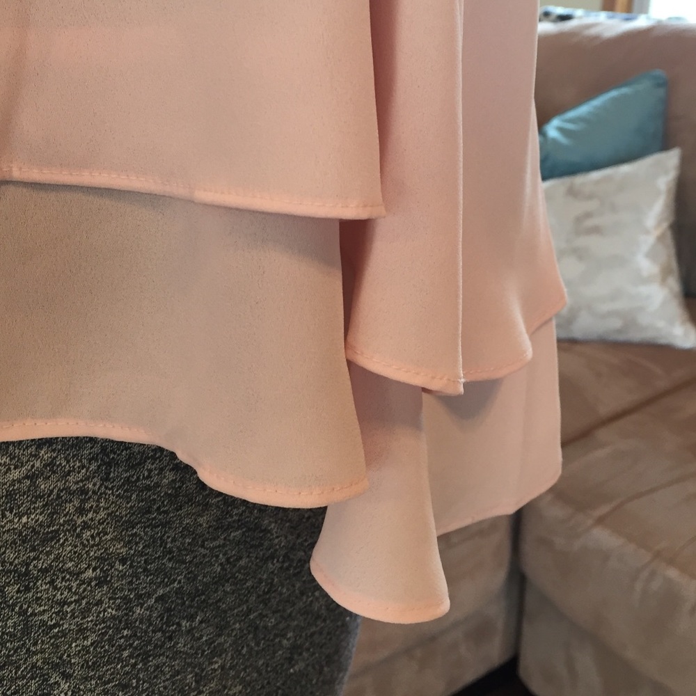 NWT LAST ONE: Large ๐ LIGHT PINK ELEGANT BLOUSE - Picture 4 of 5