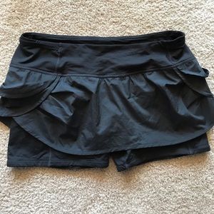 Black Women's Lululemon Running Skort