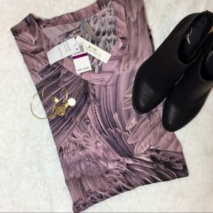 NWT Melissa McCarthy Hi-Low Purple Top Tunic 2X