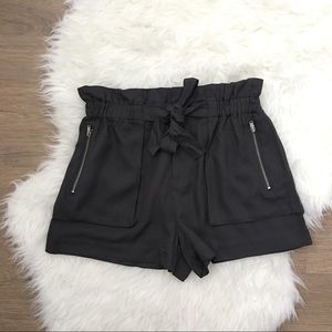 Gray high waisted shorts