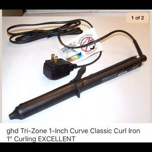 GHD Tri-zone 1" curl classic curling iron.