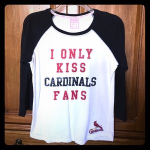 PINK Cardinals baseball tee
