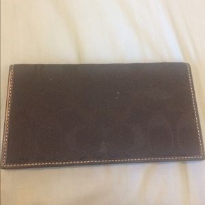 Coach checkbook cover