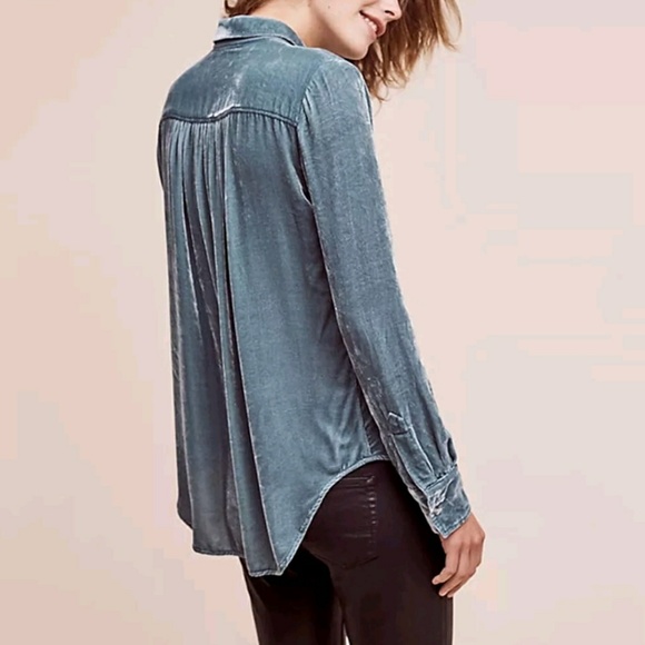 1 L LEFTπHPπMARINA VELVET SHIRT - Picture 6 of 8