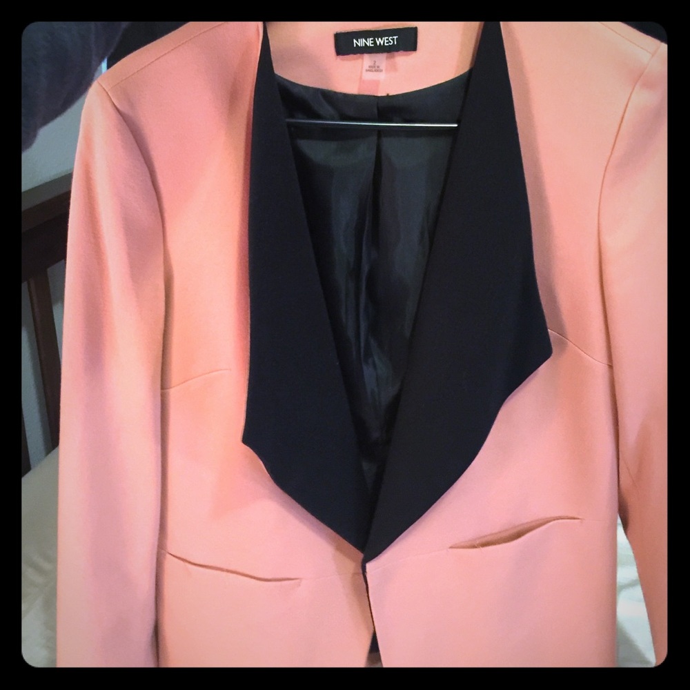 Nine West Salmon blazer.