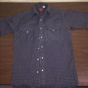 Plaid Short Sleeve Button Down