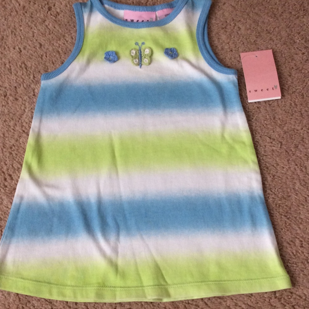 NEW girls 18m the dye dress butterfly