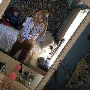 unisex button down small