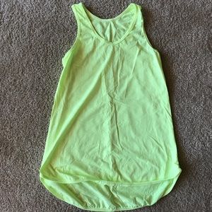 BBrazil Medium Highlighter Yellow Yoga Tank
