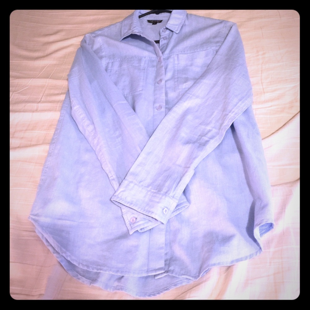 Baby Blue cotton button down