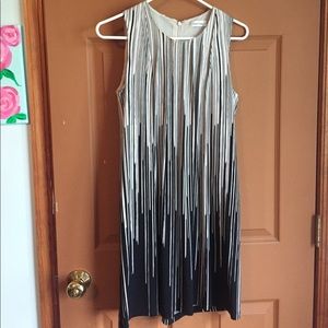 Black and cream Calvin Klein Dress.