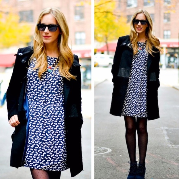 J. Crew Dresses & Skirts - J. Crew Navy heart print dress