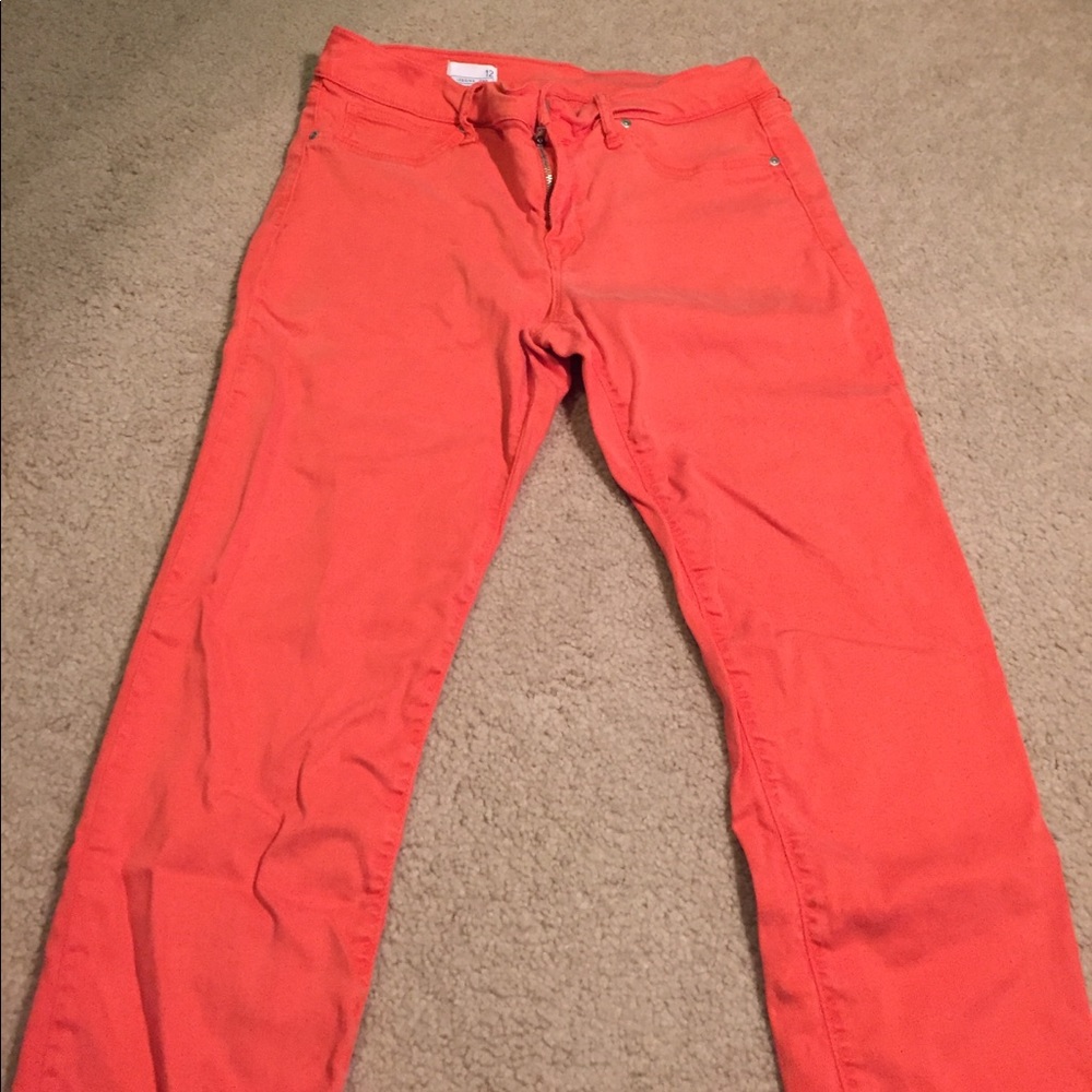 Gap orange legging jean
