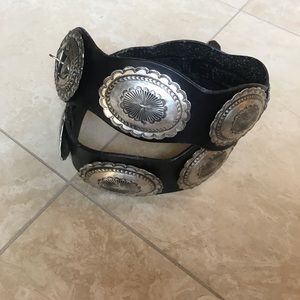 Ralph Lauren black concho belt