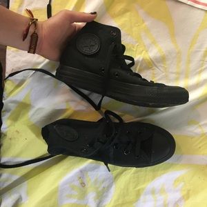 Brand new all black Chuch taylors!