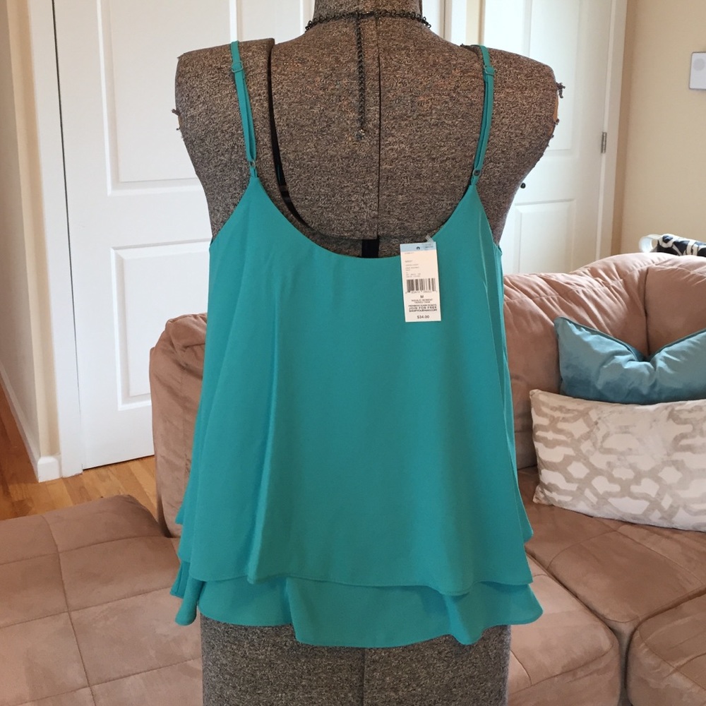 NEW WITH TAGS XS!! 🌟 TEAL BLOUSE - Picture 2 of 5