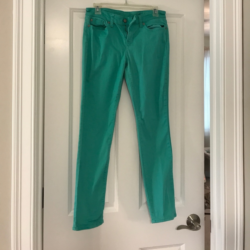 Turquoise gap jeans
