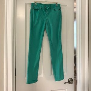 Turquoise gap jeans