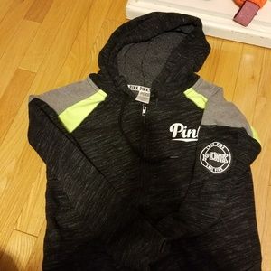 Victorias secret pink zip up hoodie.