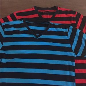 TWO Striped Galaxy T-Shirts