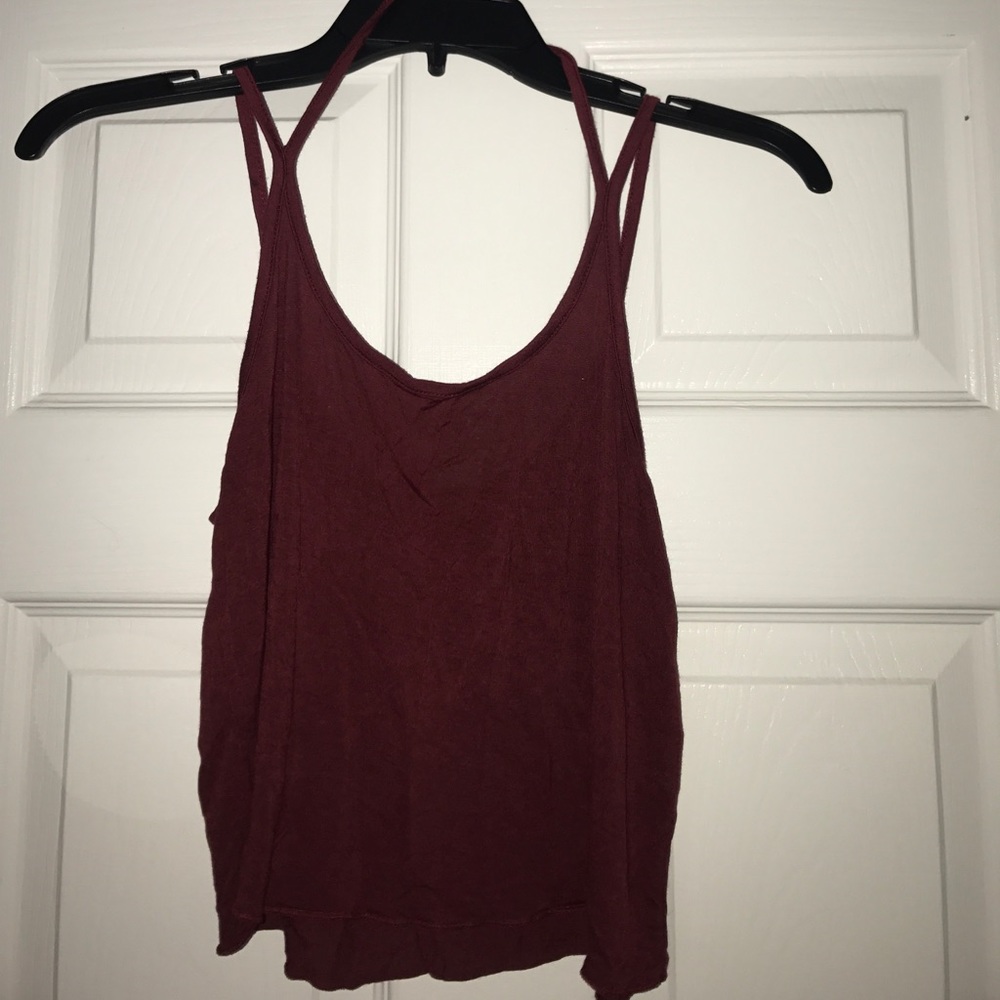 Red crop top