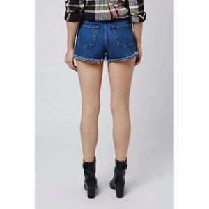 Topshop Moto Turn Up Girlfriend Shorts