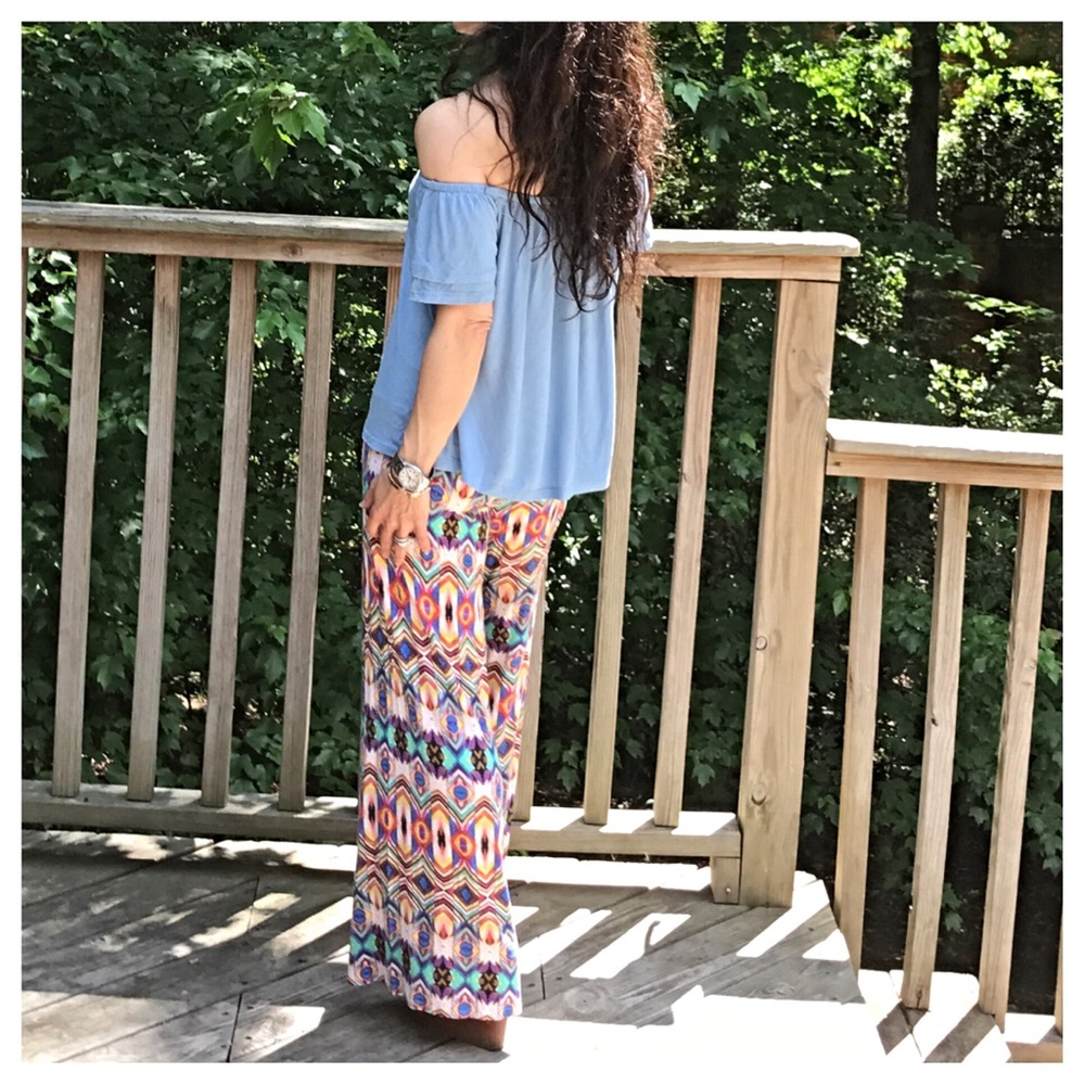 Printed wide leg pants - Picture 5 of 5