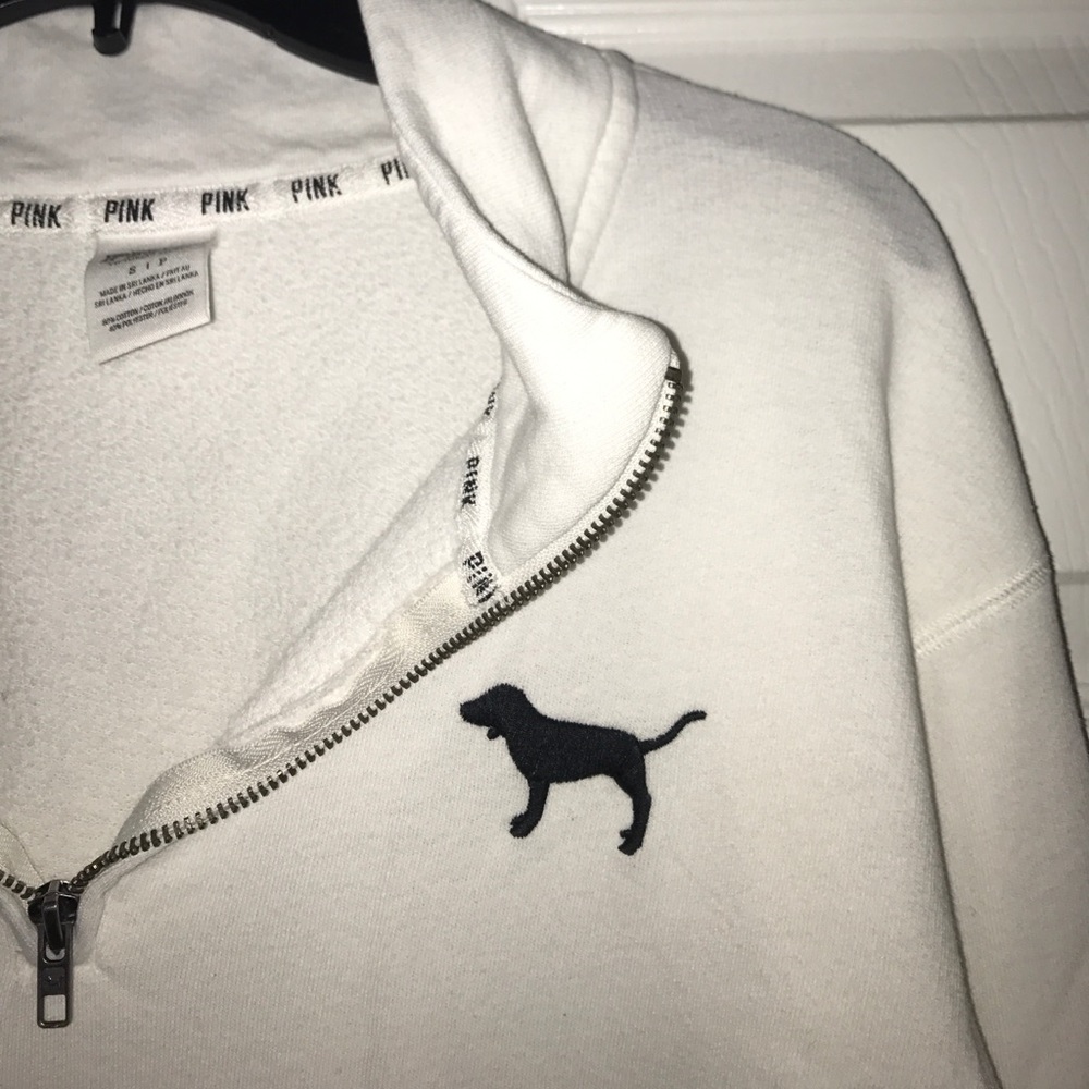 Plain white Victoria Secret sweatshirt