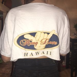 Vintage cropped Hawaii t shirt