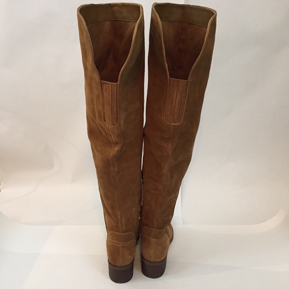 DOLCE VITA Kitt Tan Suede Over The Knee Boots - Picture 4 of 8