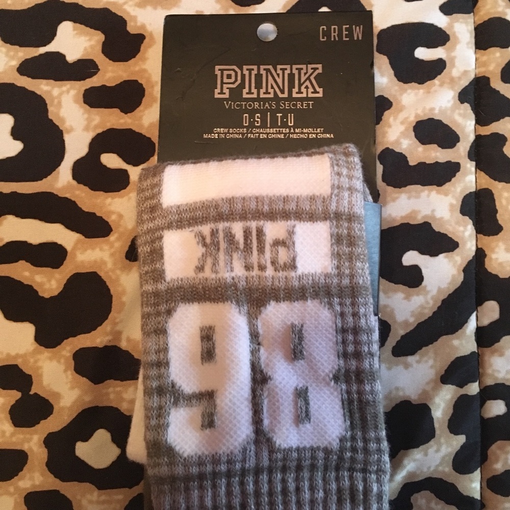💋SOLD MERCA💋 PINK CREW SOCKS