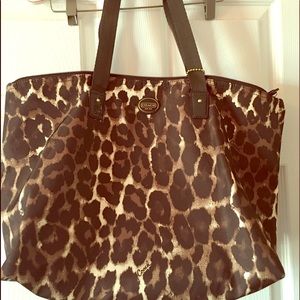 Coach leopard tote