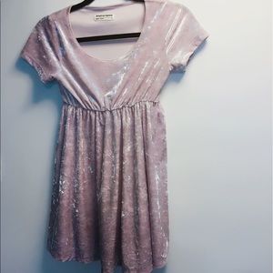 Velvet mini dress