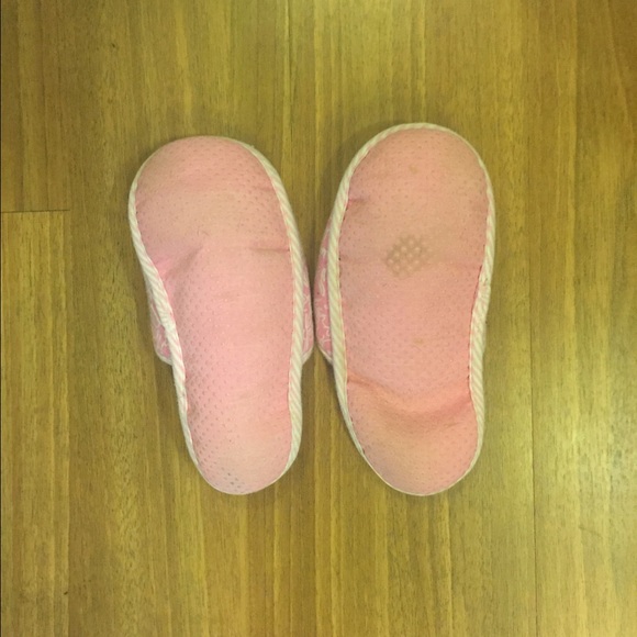 victoria's secret pink slippers sandals 6 7 white - Picture 3 of 3